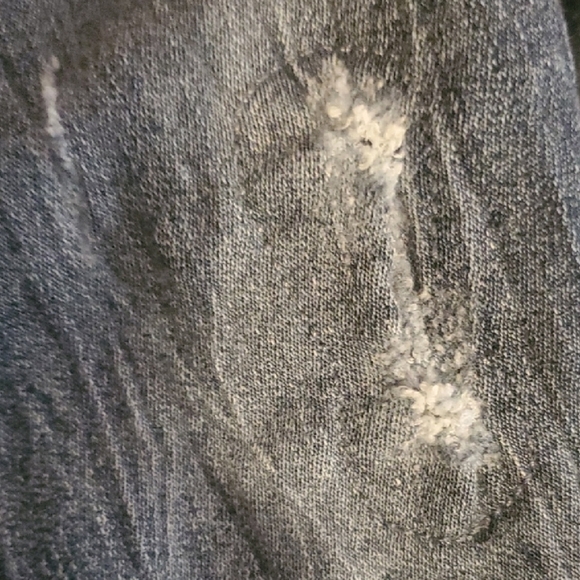 Guess Jeans Womens Size 27 Size 4 Blue Distressed Ripped - Picture 11 of 14